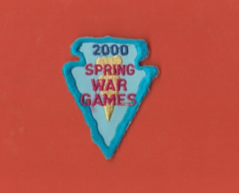 2000 SPRING WAR GAMES BOY SCOUT PATCH ARROW HEAD  - £2.54 GBP