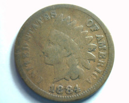 1884 Indian Cent Penny Good+ G+ Nice Original Coin From Bobs Coins Fast 99c Ship - £4.72 GBP