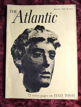 Atlantic December 1958 Italy Today Alberto Moravia Peter Ustinov Elio Vittorini - £10.23 GBP