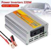 220W Power Inverter Car Voltage Transformer Portable DC 12V To AC 220V - $28.66