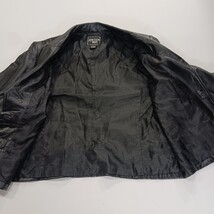 Junction West RN#92608 Women's Black Leather Buttons Jacket Size Large image 11