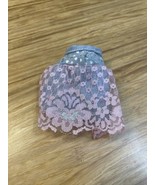 Vintage Barbie Jean Skirt with Pink Lace Doll Clothes Doll Outfits  KG JD - €6,77 EUR