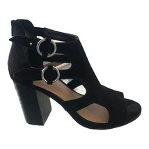 Apt 9 Defined Comfort Faux Suede Black heel 8.5M Women&#39;s 3.5&quot; heel - £16.14 GBP