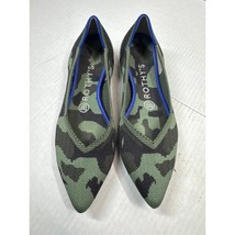 Rothy&#39;s Olive Green Camo Knit The Point Recycled Material Ballet Flats S... - $930.30 MXN