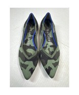 Rothy&#39;s Olive Green Camo Knit The Point Recycled Material Ballet Flats S... - $930.30 MXN