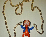 Vintage Dog Somersault Prize Jewelry-Googly Eyes Necklace Dime store SKU124 - $16.99