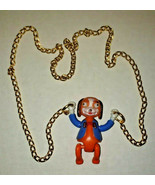 Vintage Dog Somersault Prize Jewelry-Googly Eyes Necklace Dime store SKU124 - £12.95 GBP