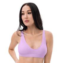 Autumn LeAnn Designs®  | Women&#39;s Padded Bikini Top, Light Lavender - £30.66 GBP