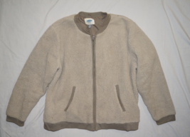 Old Navy Fleece Jacket Size XXL Beige - £22.19 GBP