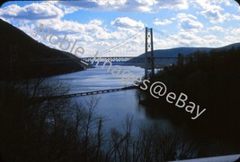1974 Bear Mountain Suspension Bridge at Dusk Hudson New York Kodachrome Slide - £2.72 GBP