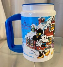 Whirley Disney Parks Insulated Drink Mug Winter Scenes 2007 Coca-Cola - £10.05 GBP