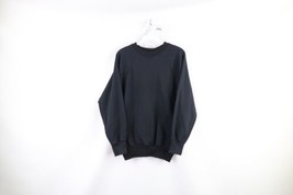Vtg 90s Spalding Mens Medium Faded Spell Out Double Sided Sweatshirt Black USA - £38.89 GBP