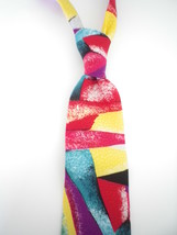 Yates &amp; Co London red/yellow silk  necktie handmade in England free ship... - $59.50