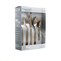MegaChef Baily 20 Piece Flatware Utensil Set, Stainless Steel Silverware... - $1,573.59 MXN