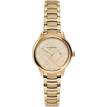 Burberry BU10109 Women&#39;s &quot;Classic Round&quot; Swiss Gold Tone Watch 32mm - £313.97 GBP