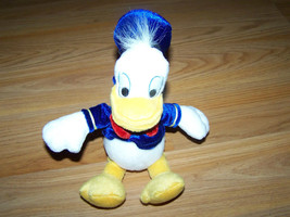 Disney Store Donald Duck Bean Bag Plush Stuffed Animal 9&quot; Velour Outfit EUC - £11.96 GBP