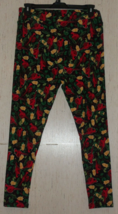 NEW WOMENS LuLaRoe RED BIRDS HOLIDAY PRINT LEGGINGS SIZE T&amp;C - £19.81 GBP