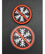 No Snowflakes Allowed GITD 3D PVC Morale Patch NO Snow Flakes Glow In Th... - €8,11 EUR