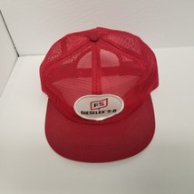Vintage FS Farm Supply Dieselex 2-0 Red Mesh Snapback Hat, Farm Fuel! - $19.75