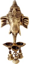 Brass Ganesh for Wall Hanging Indian Metal Handicraft Wall Decorations Ganesh - £33.58 GBP