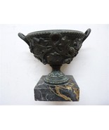 Vintage NeoClassical Style Brass Wide Ornamental Goblet - £90.06 GBP