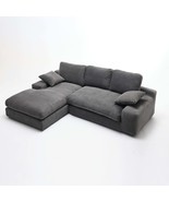 Modern Minimalist Modular Sectional Sleeper Sofa - Grey, No Install - $1,140.33 CAD