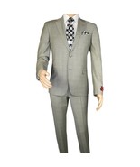 Men Suit BERLUSCONI Turkey Italian Wool 180&#39;s Glenn Plaid K167-06 Black ... - $5,616.28 MXN