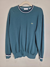 Lacoste Stripe Sweater Men&#39;s Green Cotton Sz. XXL - 2XL - NWOT - €40,88 EUR
