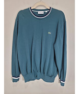 Lacoste Stripe Sweater Men&#39;s Green Cotton Sz. XXL - 2XL - NWOT - €40,88 EUR
