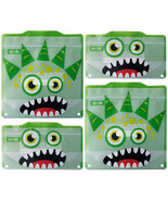 Russbe Monster Snack/Sandwich Bags 4pcs - Green - £15.47 GBP