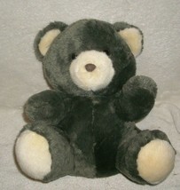 12&quot; Vintage Ipm Mexico Grey &amp; White Sitting Teddy Bear Stuffed Animal Plush Toy - £26.03 GBP