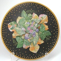 Sasaki Ravenna Charcoal 8 1/2&quot; Accent Salad Plate Stephen Dweck Design J... - £12.75 GBP