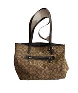 Brown And Gold Coach Handbag - $39.47