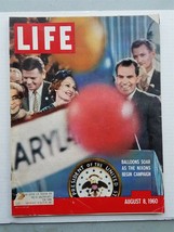 Life Magazine August 8, 1960 - Richard Nixon Campaign - Gina Lollobrigida - Fire - $6.64