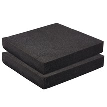 2-Pack Packing Foam Sheets - 12X12X2 Customizable Polyurethane Insert Pads For T - £30.67 GBP