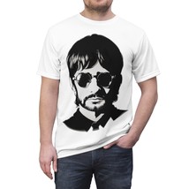 Ringo Starr Oversized Unisex Cut &amp; Sew AOP Tee, Black and White Graphic,... - £31.59 GBP+