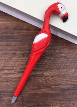 Flamingo Wooden Pen Hand Carved Wood Ballpoint Hand Made Handcrafted V23 - £6.30 GBP