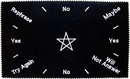 Pentacle Black Velveteen Pendulum Answer Mat! - $6.90 CAD