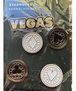 2023 Starbucks Las Vegas Pins Set Barista Poker Chips Golden Knights Bla... - $28.04