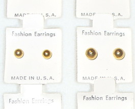 Gold Ball Post Earrings - $0.00 MXN