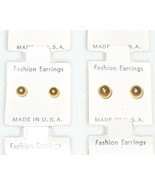 Gold Ball Post Earrings - $0.00 CAD