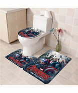 3Pcs/set Avenger Heroes 5 Bathroom Toilet Mat Set Anti Slip Bath Mat dec... - $617.91 MXN+