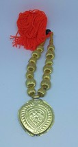 Punjabi Folk Cultural Bhangra Gidha Kaintha Pendant Orange thread necklace Z6 - £15.17 GBP