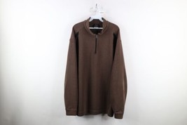 Vintage Nike Golf Mens 2XL Travis Scott Mini Swoosh Lexus Half Zip Sweater Brown - £48.08 GBP