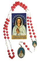Rosa Mistica Rosary Chaplet  Saint Mary Rosario Virgen de la Rosa Místic... - $14.73