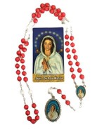 Rosa Mistica Rosary Chaplet  Saint Mary Rosario Virgen de la Rosa Místic... - $14.73