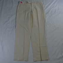 NEW Murano Collezione 30 x 30 Beige Flat Front European Fabric Dress Mens Pants - $13.99