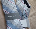 MICHAEL KORS Men&#39;s Silk Blend Tie Lavender  Sutton Plaid 2MKC24-1006 $69.50 - $17.77