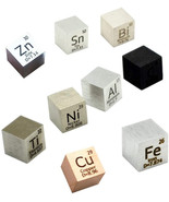 9 Pcs Element Cube Set 10Mm Density Cubes Up To 99.99% Pure Daily Metal - £65.80 GBP