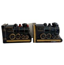 Train Book Ends Vintage c1960-70s Hand Painted Ceramic Made In Japan 2 P... - $11.25 Train Book Ends Vintage c1960-70s Hand Painted Ceramic Made In Japan 2 P... - $11.25